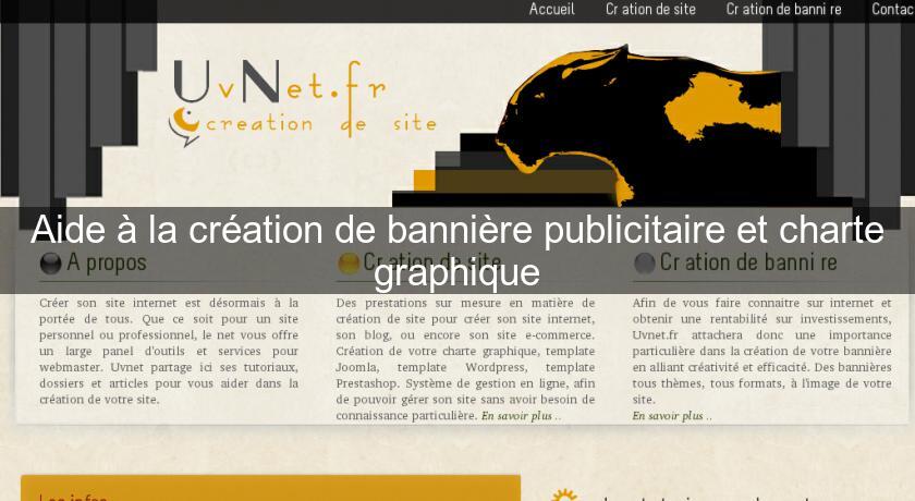 Aide à la création de bannière publicitaire et charte graphique Aide à la création de bannière publicitaire et charte graphique