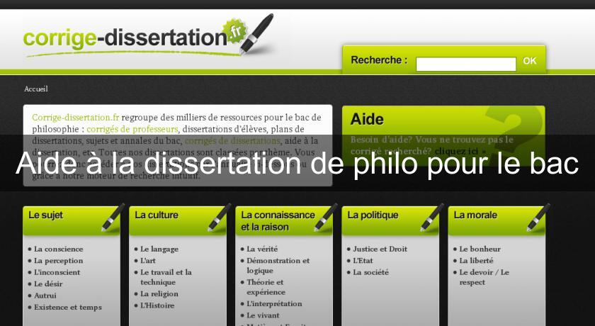 Aide à la dissertation de philo pour le bac Aide à la dissertation de philo pour le bac