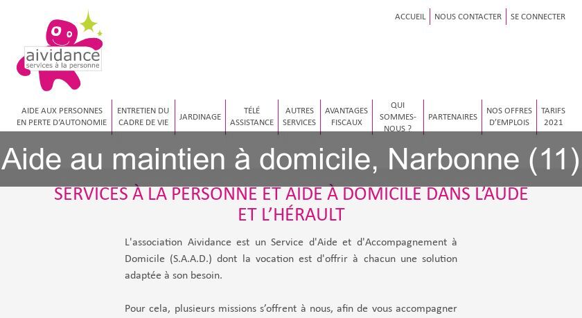 Aide au maintien à domicile, Narbonne (11) Aide au maintien à domicile, Narbonne (11)
