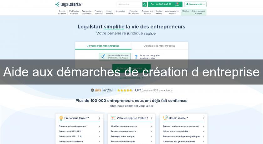 Aide aux démarches de création d'entreprise