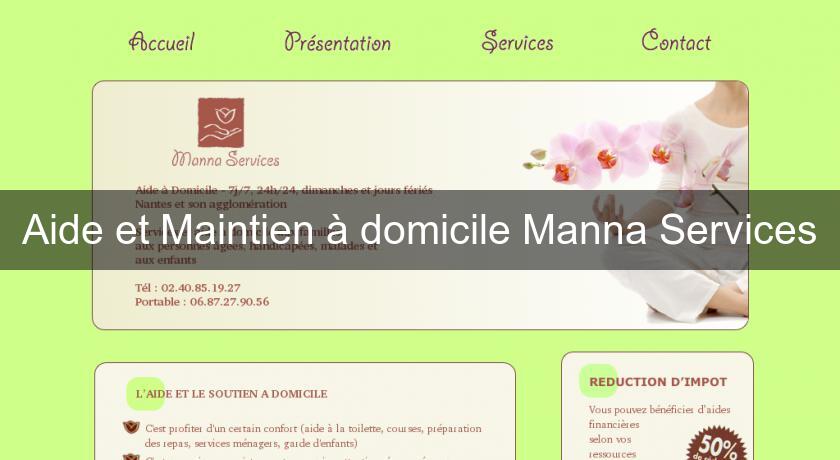 Aide et Maintien à domicile Manna Services Aide et Maintien à domicile Manna Services