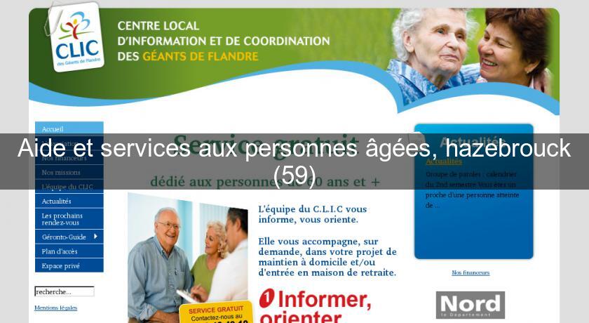 Aide et services aux personnes âgées, hazebrouck (59)