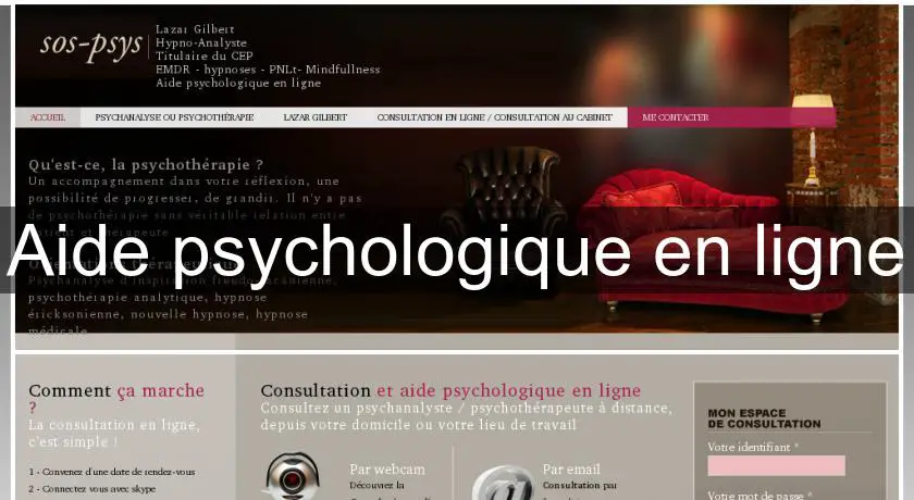 Aide psychologique en ligne