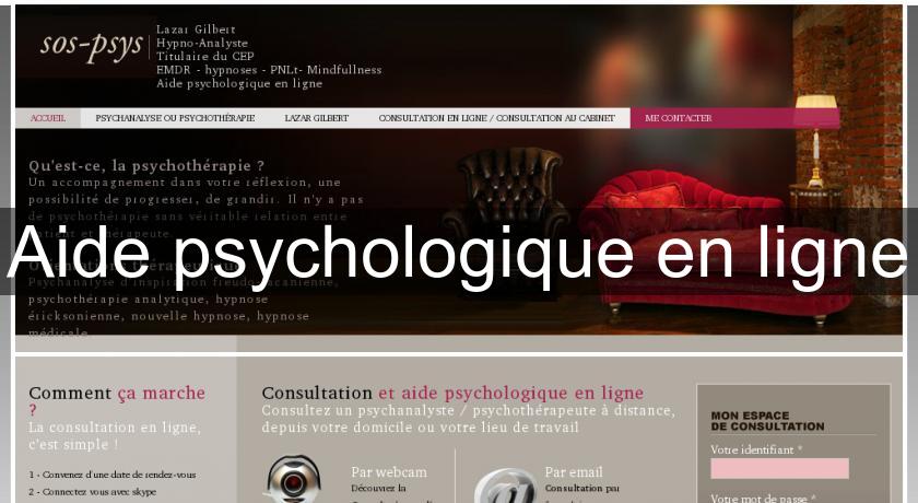 Aide psychologique en ligne Aide psychologique en ligne