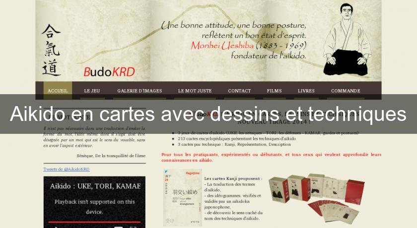 Aikido en cartes avec dessins et techniques Aikido en cartes avec dessins et techniques