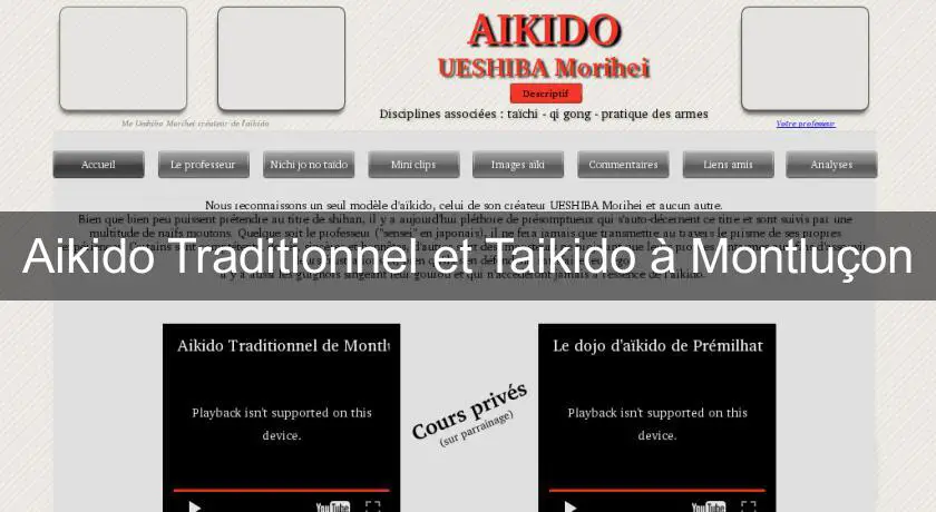 Aikido Traditionnel et Taikido à Montluçon