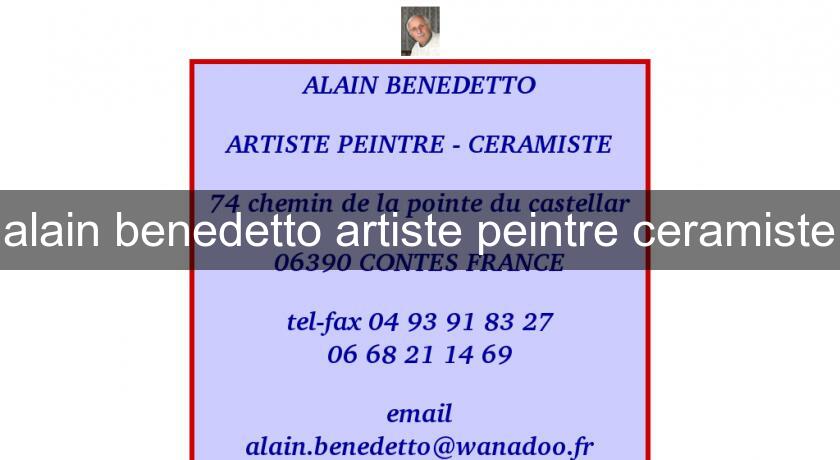 alain benedetto artiste peintre ceramiste