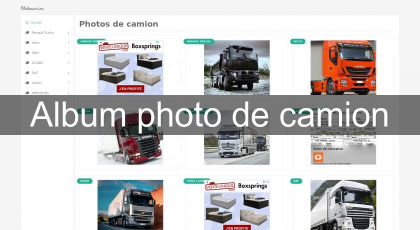 Album photo de camion Album photo de camion