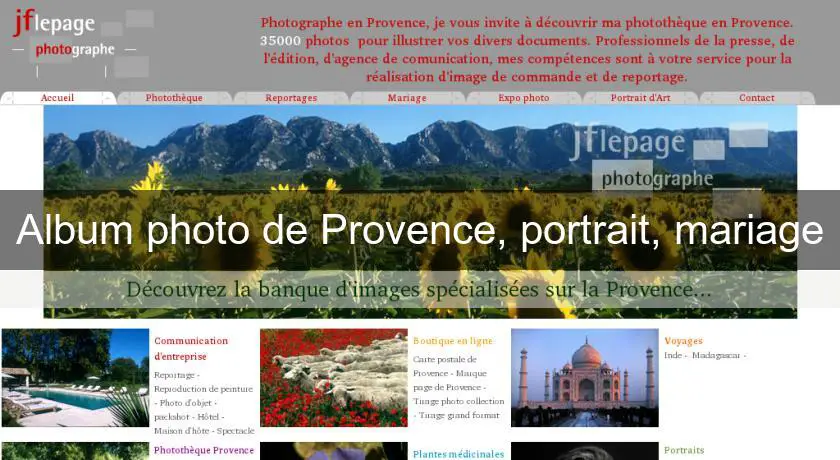 Album photo de Provence, portrait, mariage
