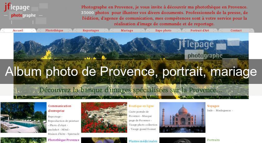 Album photo de Provence, portrait, mariage Album photo de Provence, portrait, mariage