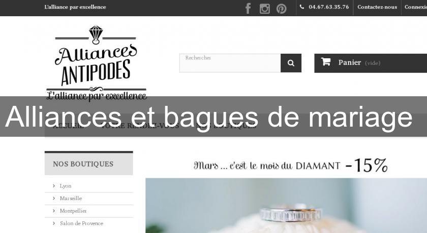Alliances et bagues de mariage Alliances et bagues de mariage