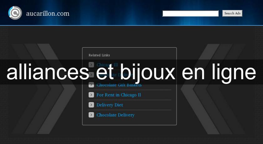 alliances et bijoux en ligne