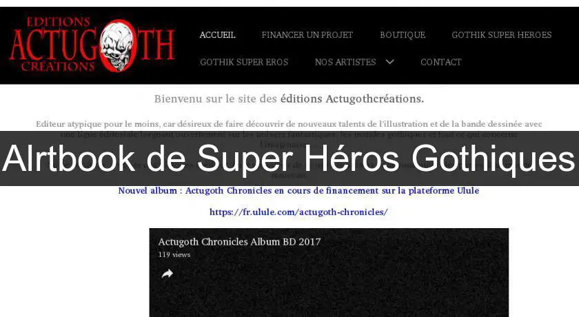 Alrtbook de Super Héros Gothiques