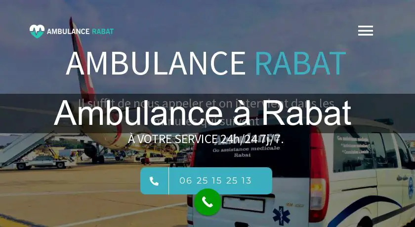 Ambulance à Rabat 