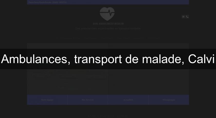 Ambulances, transport de malade, Calvi