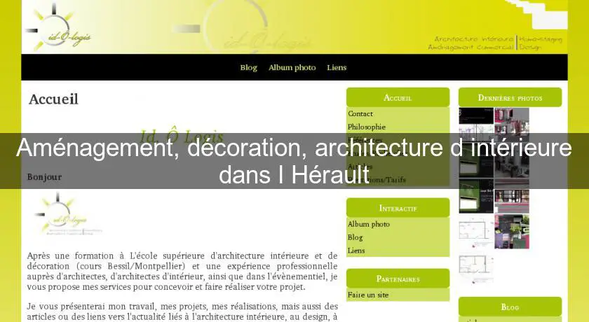 Aménagement, décoration, architecture d'intérieure dans l'Hérault
