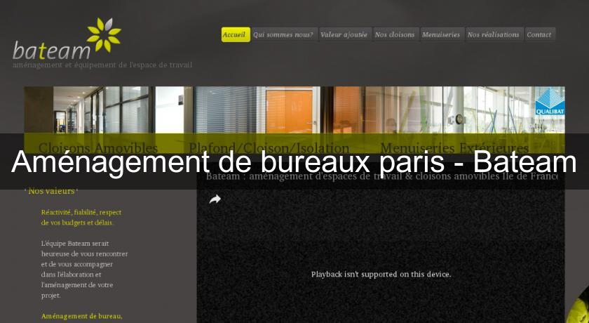 Aménagement de bureaux paris - Bateam Aménagement de bureaux paris - Bateam