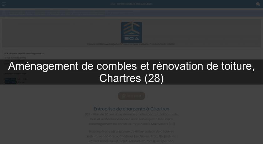 Aménagement de combles et rénovation de toiture, Chartres (28)