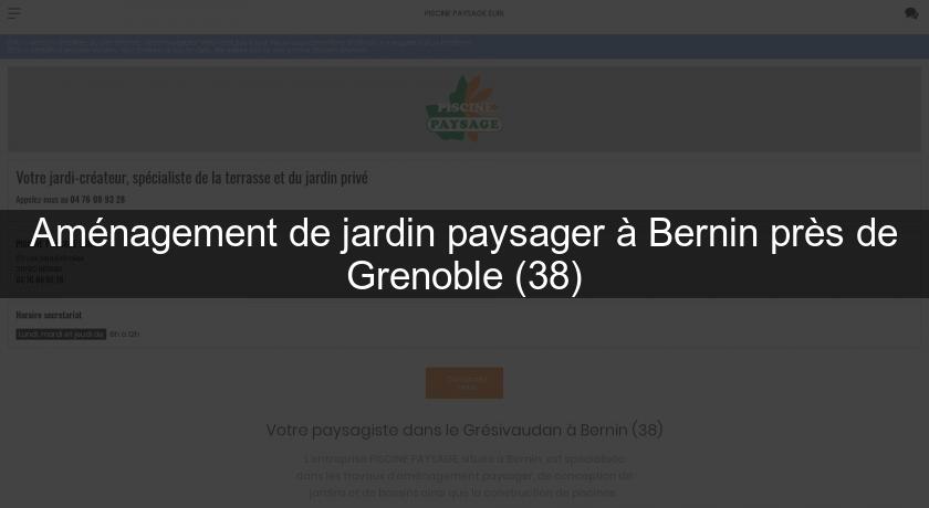 Aménagement de jardin paysager à Bernin près de Grenoble (38) Aménagement de jardin paysager à Bernin près de Grenoble (38)