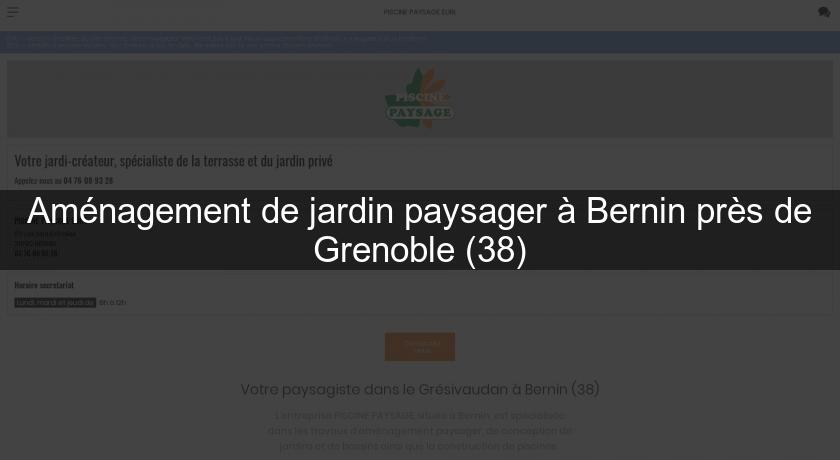 Aménagement de jardin paysager à Bernin près de Grenoble (38)