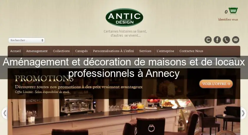 Aménagement et décoration de maisons et de locaux professionnels à Annecy