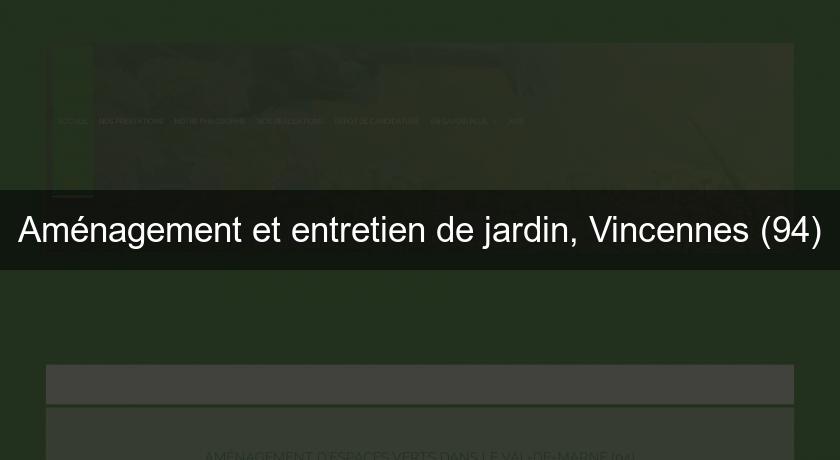 Aménagement et entretien de jardin, Vincennes (94)