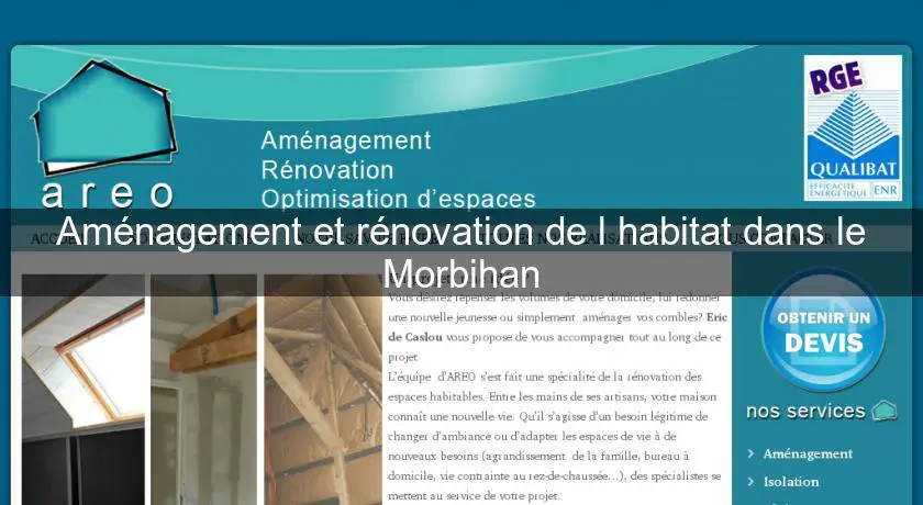 Aménagement et rénovation de l'habitat dans le Morbihan