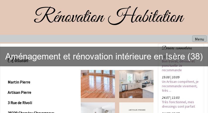 Aménagement et rénovation intérieure en Isère (38) Aménagement et rénovation intérieure en Isère (38)