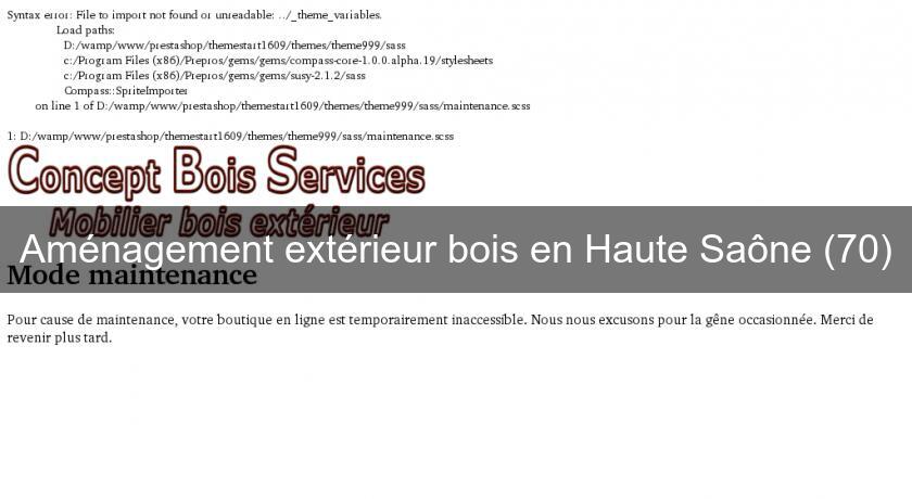 Aménagement extérieur bois en Haute Saône (70) Aménagement extérieur bois en Haute Saône (70)