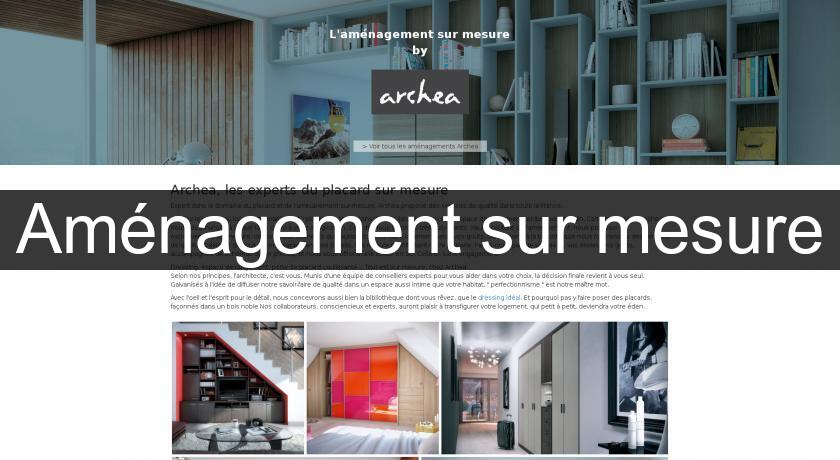 Aménagement sur mesure Aménagement sur mesure