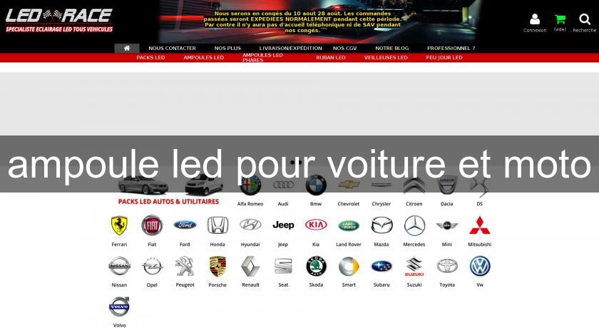 ampoule led pour voiture et moto