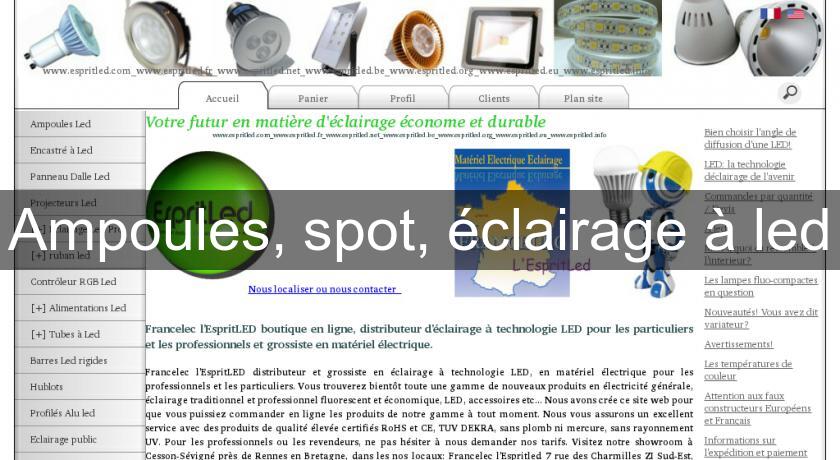 Ampoules, spot, éclairage à led