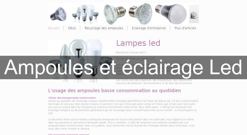Ampoules et éclairage Led Ampoules et éclairage Led