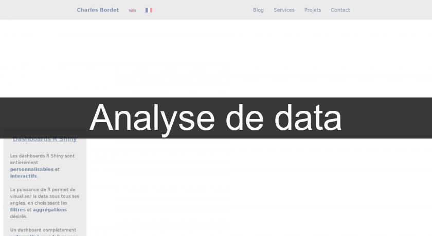 Analyse de data Analyse de data