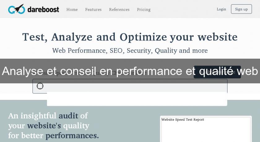 Analyse et conseil en performance et qualité web Analyse et conseil en performance et qualité web
