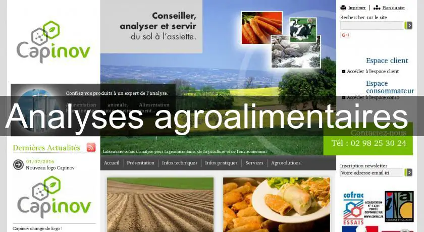 Analyses agroalimentaires 