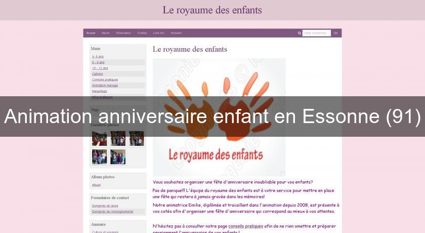 Animation anniversaire enfant en Essonne (91) Animation anniversaire enfant en Essonne (91)