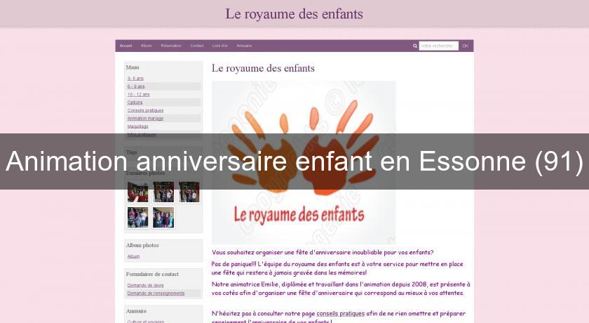 Animation anniversaire enfant en Essonne (91)