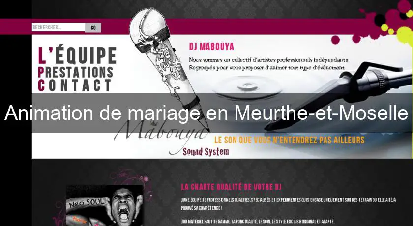 Animation de mariage en Meurthe-et-Moselle