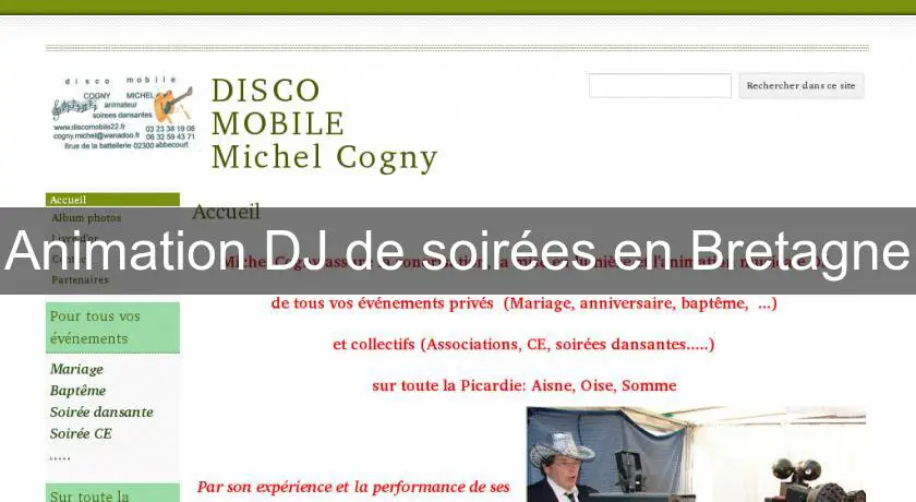 Animation DJ de soirées en Bretagne