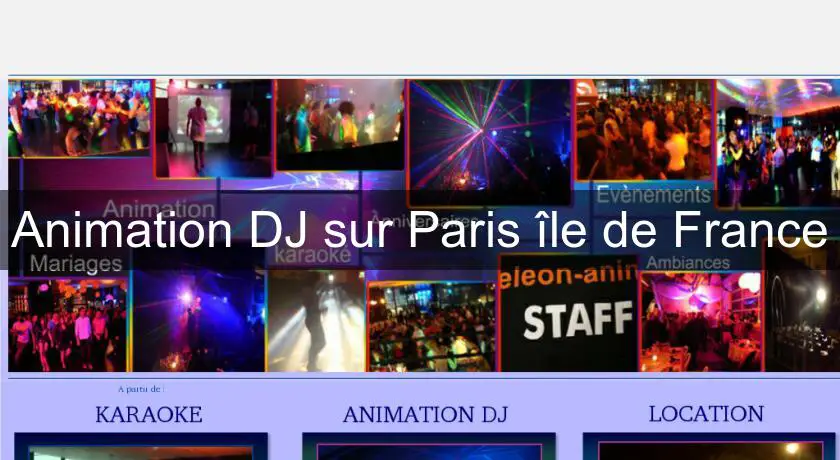 Animation DJ sur Paris île de France