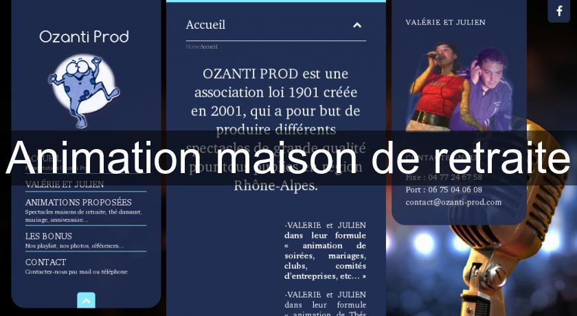Animation maison de retraite Animation maison de retraite