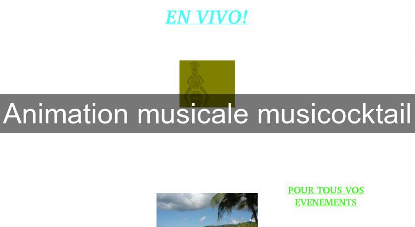 Animation musicale musicocktail Animation musicale musicocktail