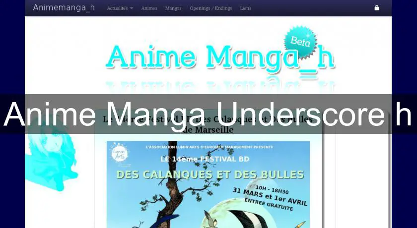 Anime Manga Underscore h