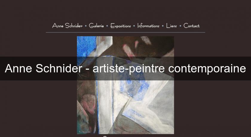 Anne Schnider - artiste-peintre contemporaine Anne Schnider - artiste-peintre contemporaine