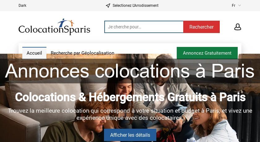 Annonces colocations à Paris Annonces colocations à Paris