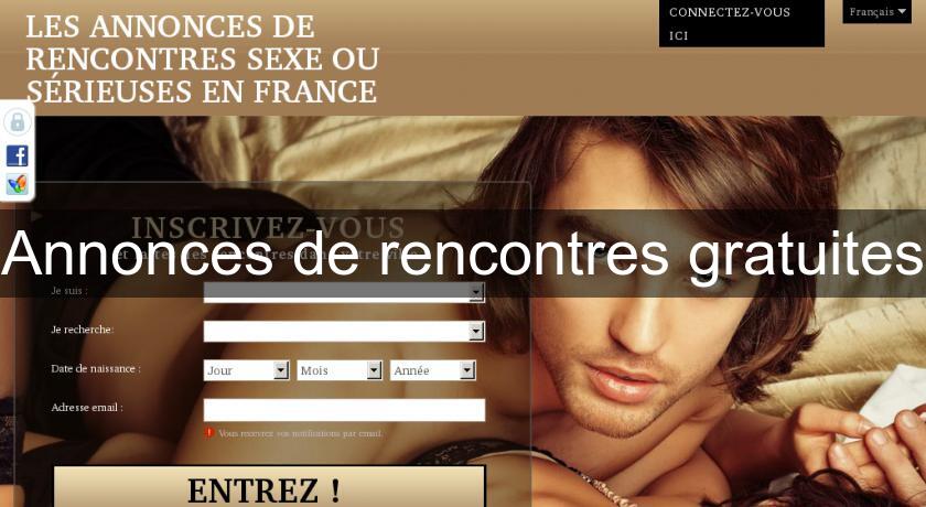 Annonces de rencontres gratuites Annonces de rencontres gratuites