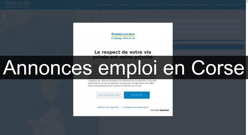 Annonces emploi en Corse