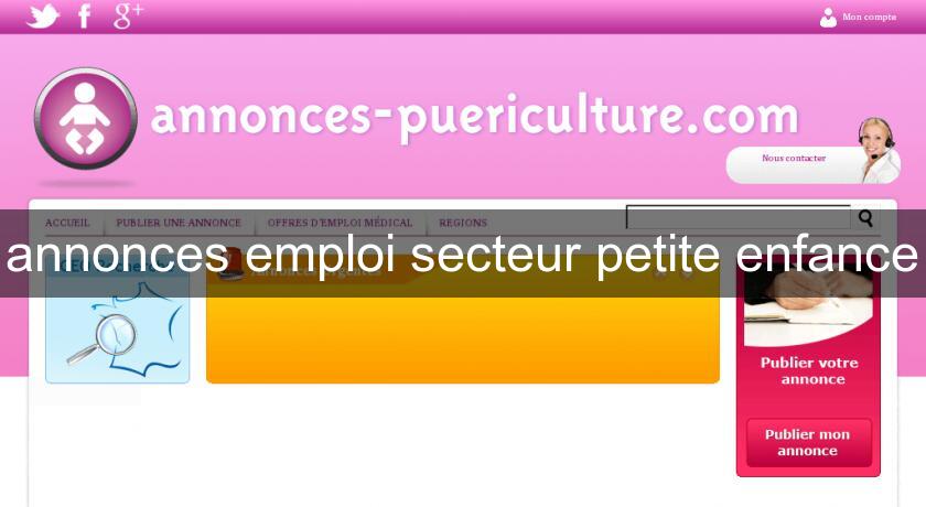 annonces emploi secteur petite enfance annonces emploi secteur petite enfance