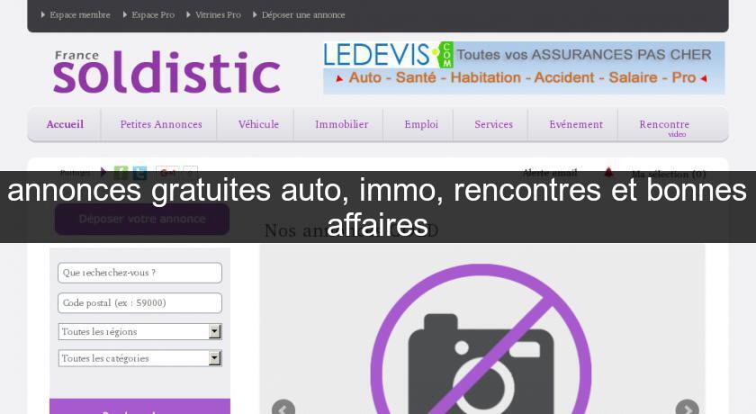 annonces gratuites auto, immo, rencontres et bonnes affaires